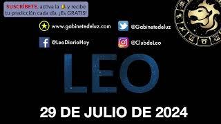 Horóscopo Diario - Leo - 29 de Julio de 2024.