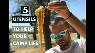 5 utensils to help your camp life  Fast hiking camping backpacking recipes  meals