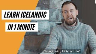 LEARN ICELANDIC IN 60 SECONDS