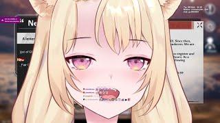 VTuber eating chat for a snack