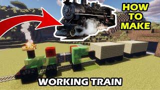 How to Make Working Train in Minecraft 1.19