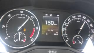 New Skoda Superb 2015 20 TDI 140 KW DSG - acceleration 0-190 kmh