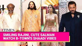 Salman Khan Rajinikanth Janhvi Stars Add Glam To Ambani Red Carpet I Watch