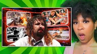 wwe reaction  Mick Foley Destroying His Body For Entertainment