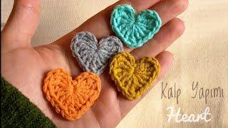 Tığ İşi Kalp Yapımı ️ Crochet Heart Tutorial