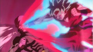 Super Saiyan Blue Goku using Kaio-ken against Hit Zeno makes his appearance English Dub