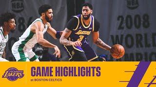 HIGHLIGHTS  Anthony Davis 27 pts 14 reb vs Boston Celtics