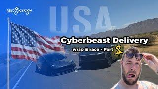 Tesla Cyberbeast Wrap & Race Auslieferung  Roadtrip -Part 2-