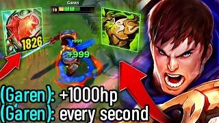 TANK GAREN HEALS 1000 HP EVERY SECOND... THATS RIDICULOUS