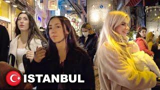  Nightlife District Istiklal Street Istanbul 2022 Turkey 4k