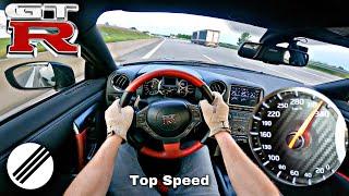 NISSAN GT-R R35 *333kmh* TOP SPEED DRIVE ON GERMAN AUTOBAHN 