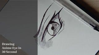 Drawing Anime Eye in 30 Second #short