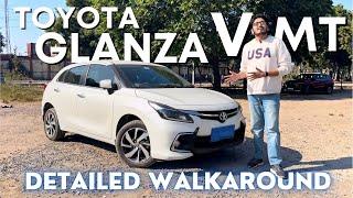 New Toyota Glanza V MT Walkaround Video  Baleno or Glanza ??