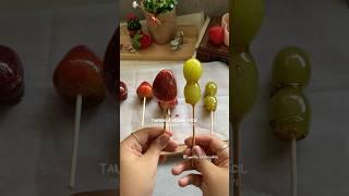 Cómo hacer TANGHULU el postre más viral de internet versión fácil…#recetas  #shorts