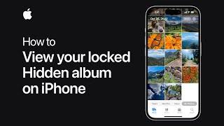 How to view your locked Hidden album on iPhone  Apple Support