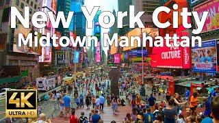 New York City Walking Tour Part 1 - Midtown Manhattan 4k Ultra HD 60fps – With Captions