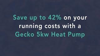 Achieve a 42% reduction on your spa running costs with the Gecko 5kw Heat Pump