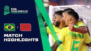 HIGHLIGHTS Brazil v Morocco  FIFA Futsal World Cup Uzbekistan 2024