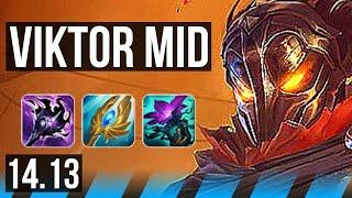 VIKTOR vs LUX MID  500+ games 45k DMG  NA Master  14.13