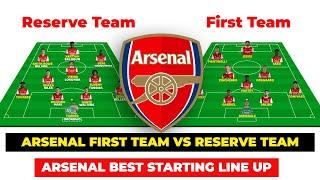 Arsenals First Team vs Reserve Team  Arsenal Best Starting Line up With Zinchenko & Gabriel Jesus