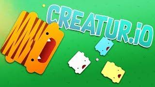 GIANT TIGER CREATUR eats ALL of the OTHER CREATURS - Amazing new IO Game - Creatur.io