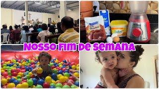 VLOG FOMOS A MISSA PARQUE DE DIVERSÃO E FIZ BOLO DE CHOCOLATE 