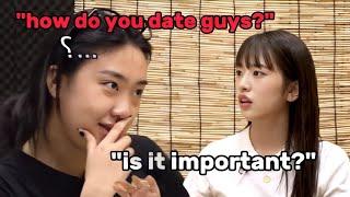 Yujin witty reply when Youngji asked her about her love life