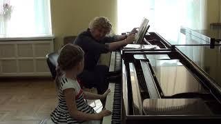 17.04.2019 Fourth lesson of Mira Marchenko with Ulyana Rodina classroom of the Central Music School