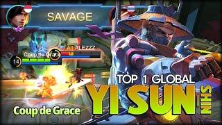 SAVAGE Lone Destructor Insane Play Coup de Grace Top 1 Global Yi Sun-shin - MLBB