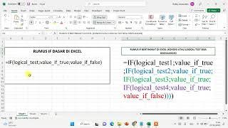 Cara Buat Rumus IF Beringkat - Tutorial IF Nested Excel