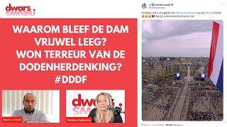 Een bijna lege Dam. Won terreur van de dodenherdenking? Maurice de Hond ziet andere oorzaken.