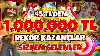 Slot Oyunları  Sizden Gelenler  45 TLden 1.000.000 Kazanç  Max Winler ve Rekor Ödemeler