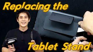 How to remove and replace the Decent tablet stand