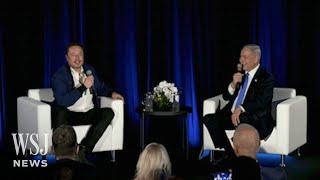 Watch Elon Musk Benjamin Netanyahu Discuss Anti-Semitism on X  WSJ News