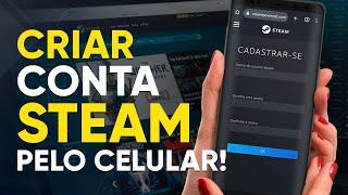 Como CRIAR uma CONTA na STEAM pelo CELULAR 2023