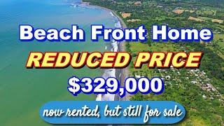 Beach Front home for sale near Puerto Armuelles  Panama.