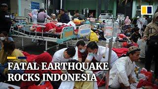 Indonesia rocked by earthquake killing at least 56 people and leaving 700 injured