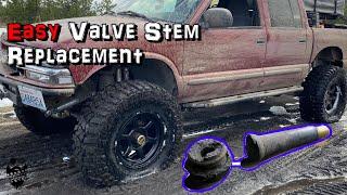 Quick And Easy Valve Stem Replacement - No Need To Remove The Tire