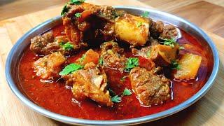 Muslim Style Beef Curry Recipe  Easy Beef Curry In Cooker  Gosht Ka Salan  Meat Recipe