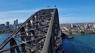 Inside and on top of Sydney Harbour bridge Pylon