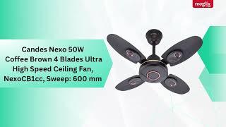 Stay Cool with the Candes Nexo 50W Coffee Brown Ceiling Fan