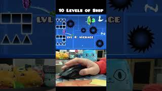 Geometry Dash - 10 Levels of SHIP Difficulty 