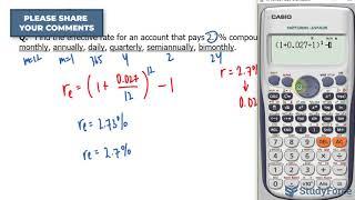  How to calculate the effective interest rate