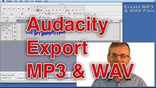 Audacity Tutorial Saving an MP3