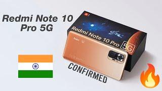 Redmi Note 10 Pro 5G Official  Full Specification  India Launch &  Price 