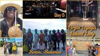 Virgin Voyages Valiant Lady  Bimini Bahamas  The Beach Club  Girls Trip  Day 5 - June 2024