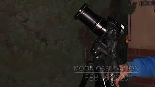 Moon observation with Canon SX30 IS