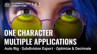 Character Creator 4.1 Auto Rigging  Subdivision Export  Retopology & Optimization