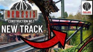 LAST INVERSION INSTALLED ?? Nemesis NEW Track was installed on the last turn  Alton Towers 2023