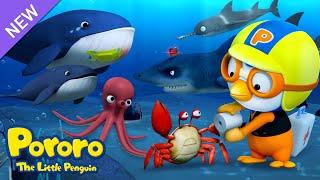 Pororo Ambulance Story  Shark Ambulance in the Sea  Emergency Tips for Children